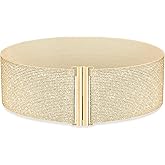 SANSTHS Women Wide Elastic Belts for Dresses Corset Waist Belts Ladies Cinch Belts Thick Stretchy Waistband