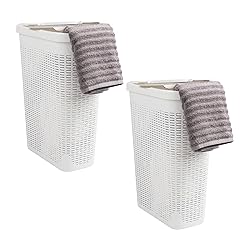 Mind Reader 40L Slim Laundry Hamper, Clothes