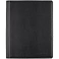 Cambridge Limited NoteTaker Business Portfolio/Notebook, 8-1/2" x 11", Refillable, 50 Ruled Sheets, 5" x 8" Notepad, Business Card Pocket, Zipper Mesh Pocket, Black (06126)
