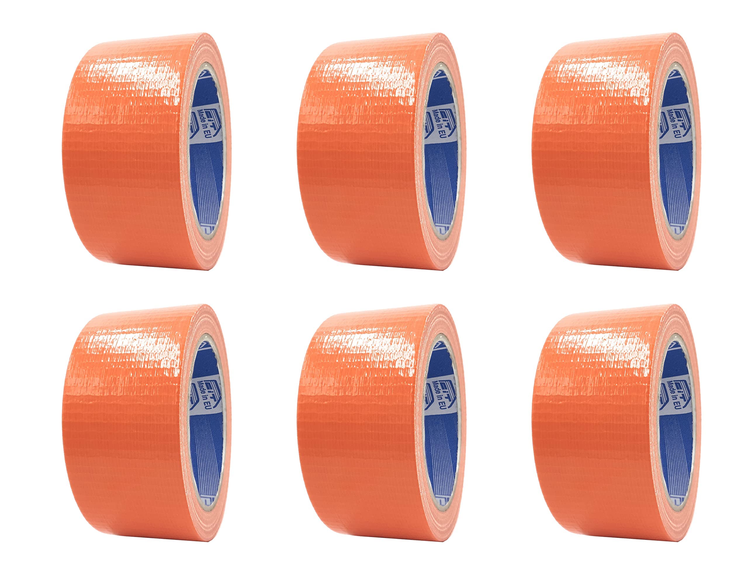 ACIT Duct Tape Cloth Tape, pack of 6, 50mm x 25 meters, waterproof, for repairs and DIY, insulation