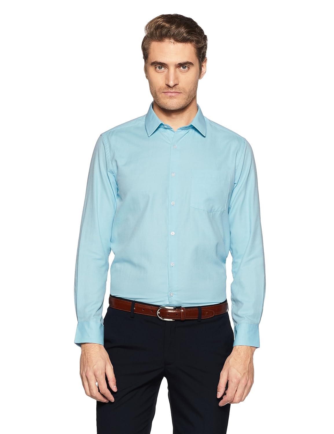 diverse men's printed regular fit formal shirt