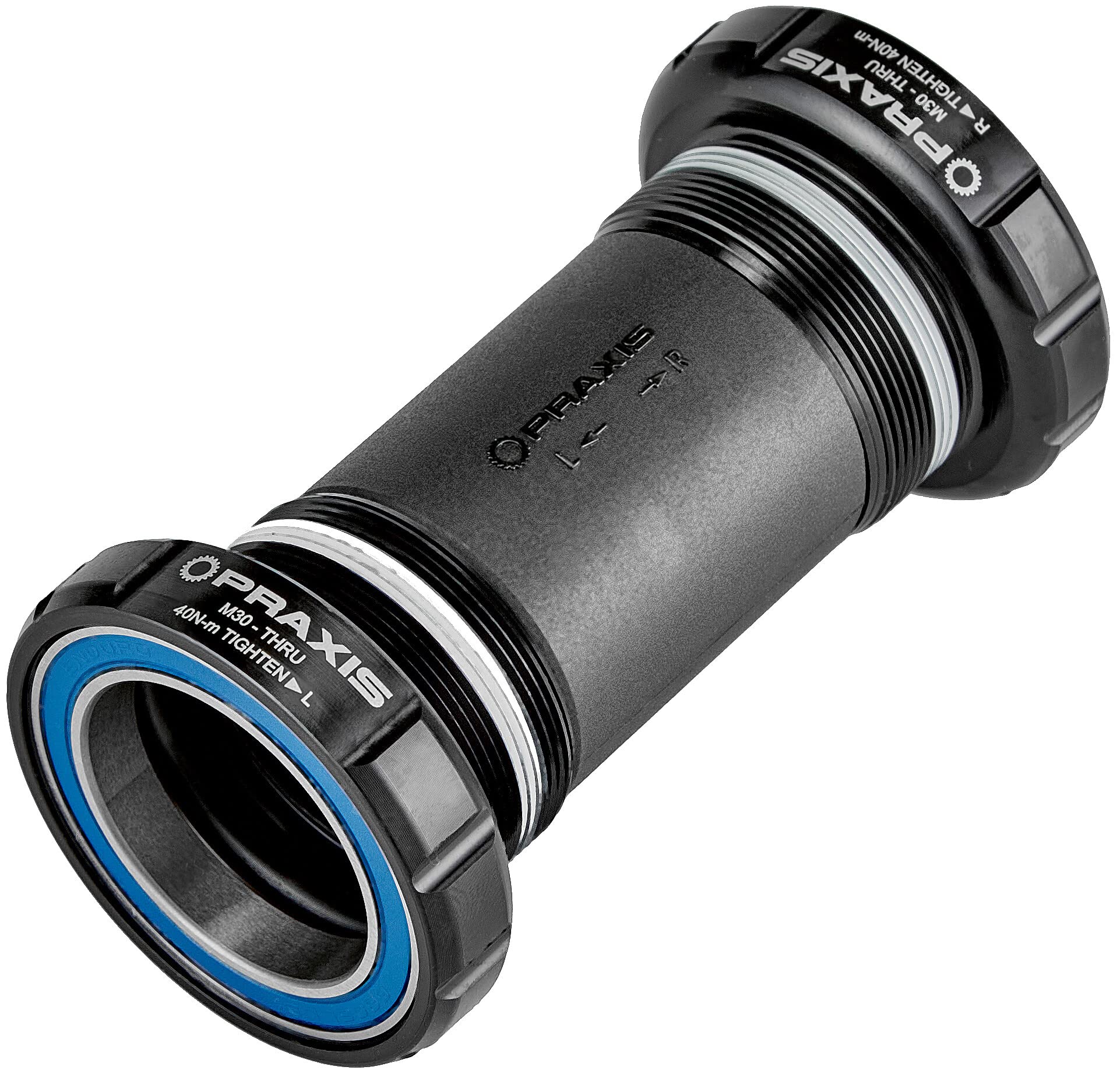 Praxis Black PEDALIER M30 Thru BSA 68/73mm for LYFT 68-4201, Adults Unisex, Standard