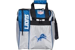 KR Strikeforce Officially Licensed NFL Single Bowling Ball Tote Bag with Shoe Compartment
