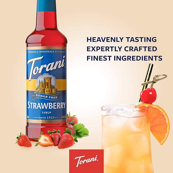STRAWBERRY SYRUP, SUGAR-FREE BY TORANI