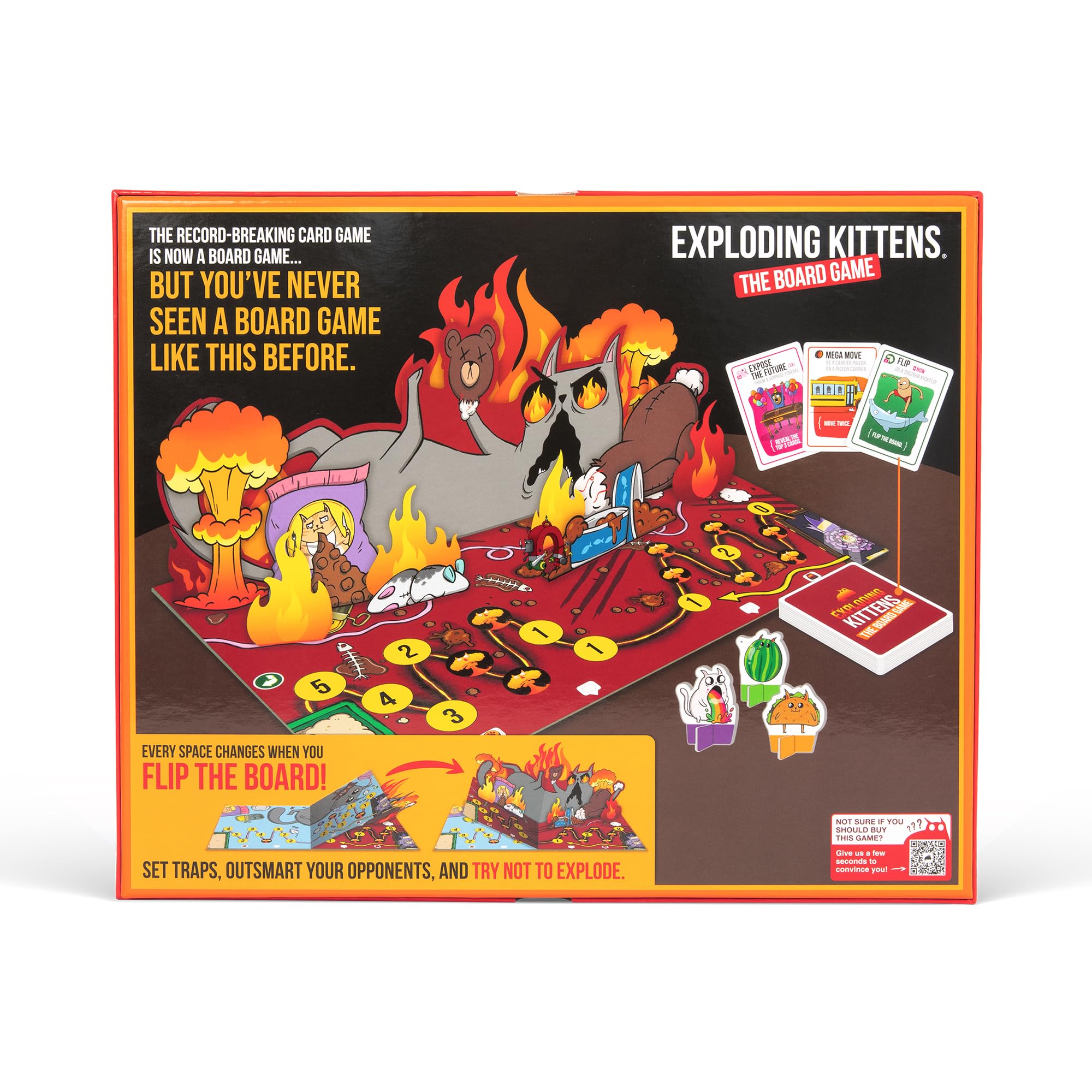 Exploding Kittens: The Board Game - The Action Packed Party Game to Celebrate 10th Birthday - 2-6 Players Aged 7+ - Great for Adults, Teens, Collectors, Kids