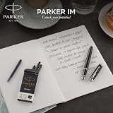 Parker IM Fountain Pen Black Lacquer Chrome Trim Fine Nib Gift Box view 7
