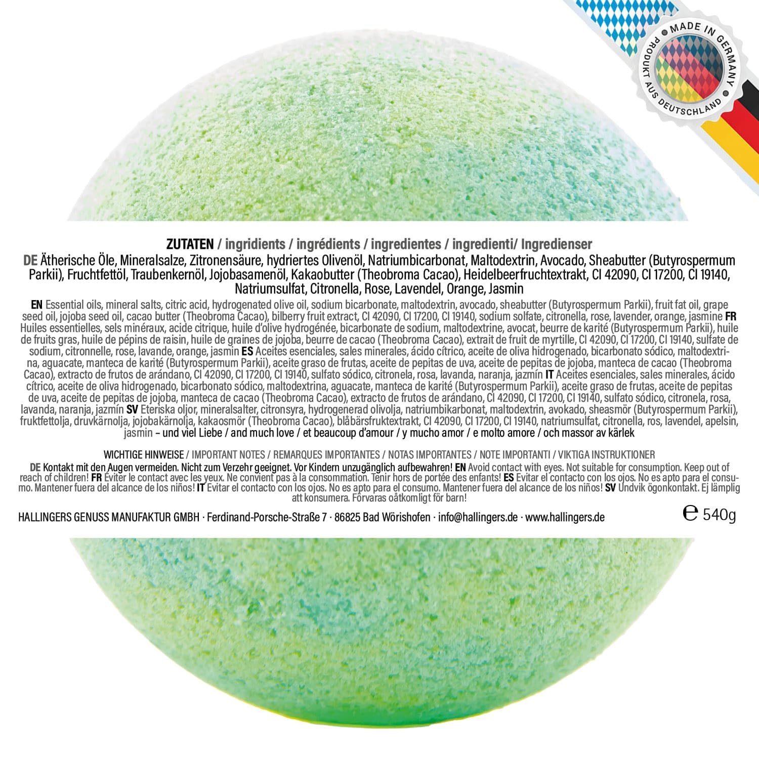 Hallingers Genuss Manufaktur Badebomben Geschenk-Set - 12x Badekugeln Bath Bombs in edler Geschenkbox, Frauen Badeperlen-Wellness & Spa "Luxury Bath Bombs - ...", Geschenkidee für sie & ihn 6