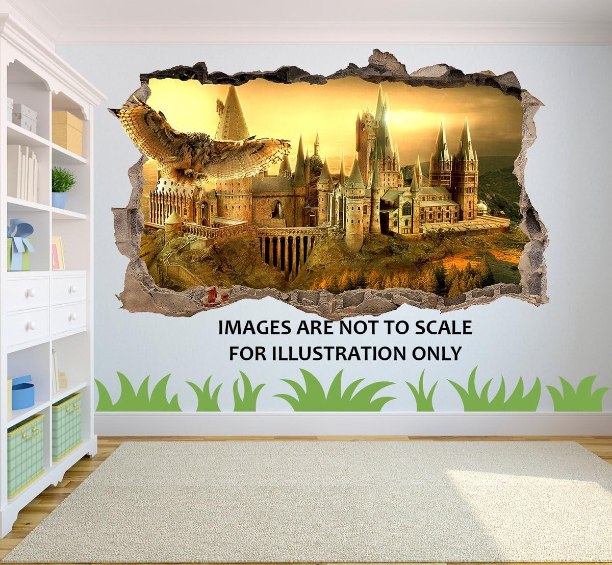 Harry Potter Hogwarts Wall Sticker Decal Ideal for kids bedrooms and