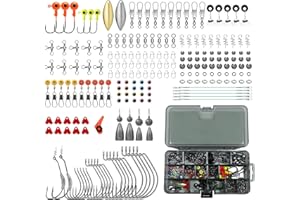 GOTOUR Fishing Lures Accessories Kit with Tackle Box, Fishing Hooks Minnow Crankbait Frog Popper Lure Worm Fishing Spoon Spinner Bait for Bass Crappie, Fishing Gear Freshwater Equipment Gifts for Men