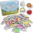 ZazzyKid Magnetic Foam Objects for Kids: 52 Toys of ABC Alphabet for Baby Early Education Fridge Magnets