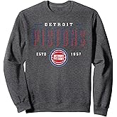 NBA Official Detroit Pistons Negative Space Sweatshirt