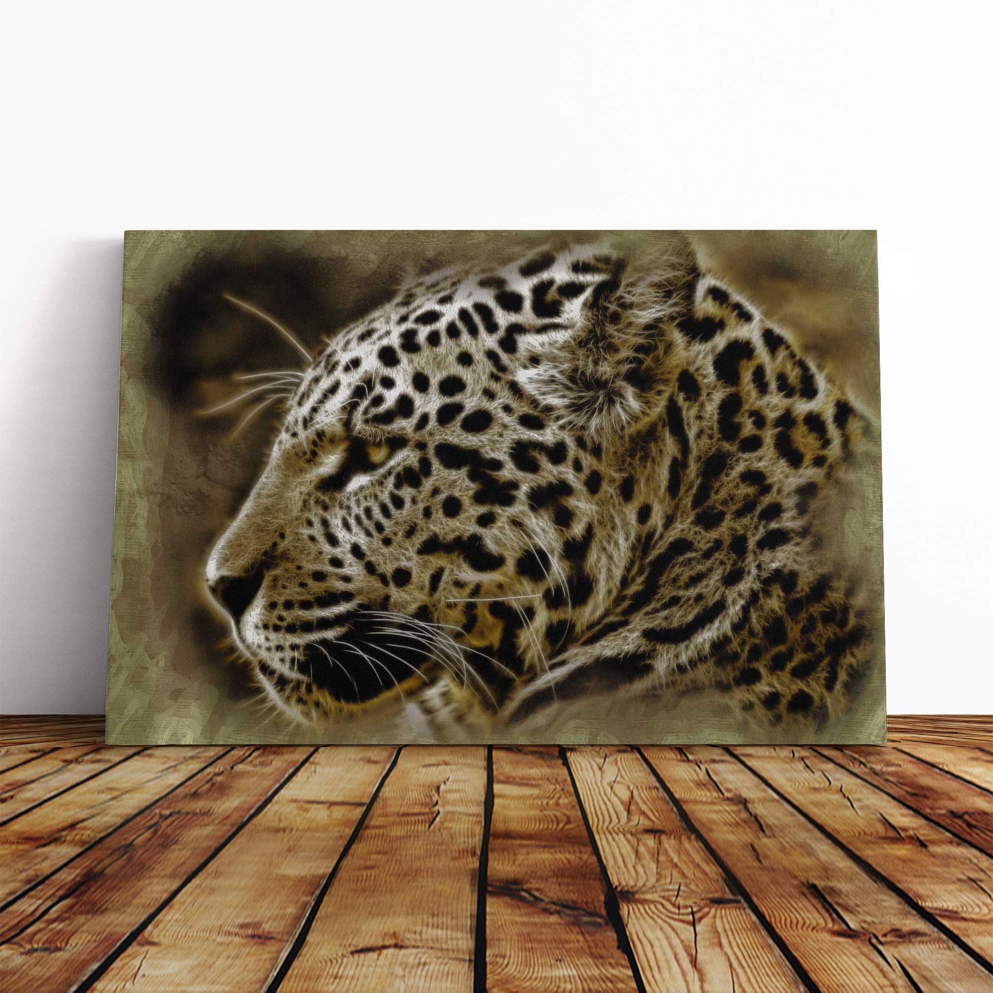 Jaguar Vol.2 Canvas Print | Gallery Wrapped 30mm Frame Wall Art | 20x14 inches | Ready to Hang | Modern Picture | Living Room Bedroom Lounge Office
