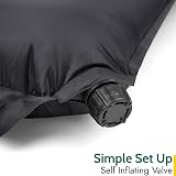 Trail Outdoor Leisure Self-Inflating Double Camping Mat 5cm Thick Black view 7