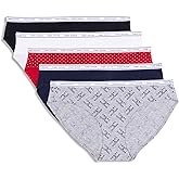 Tommy Hilfiger womens Classic Cotton Bikini Underwear With Logo Waistband 5-pack