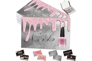 Custom Business Cards Customize with Logo QR Code Personalized Nail Cards 1000 500 200 100 for Small Business, Double-Sided P