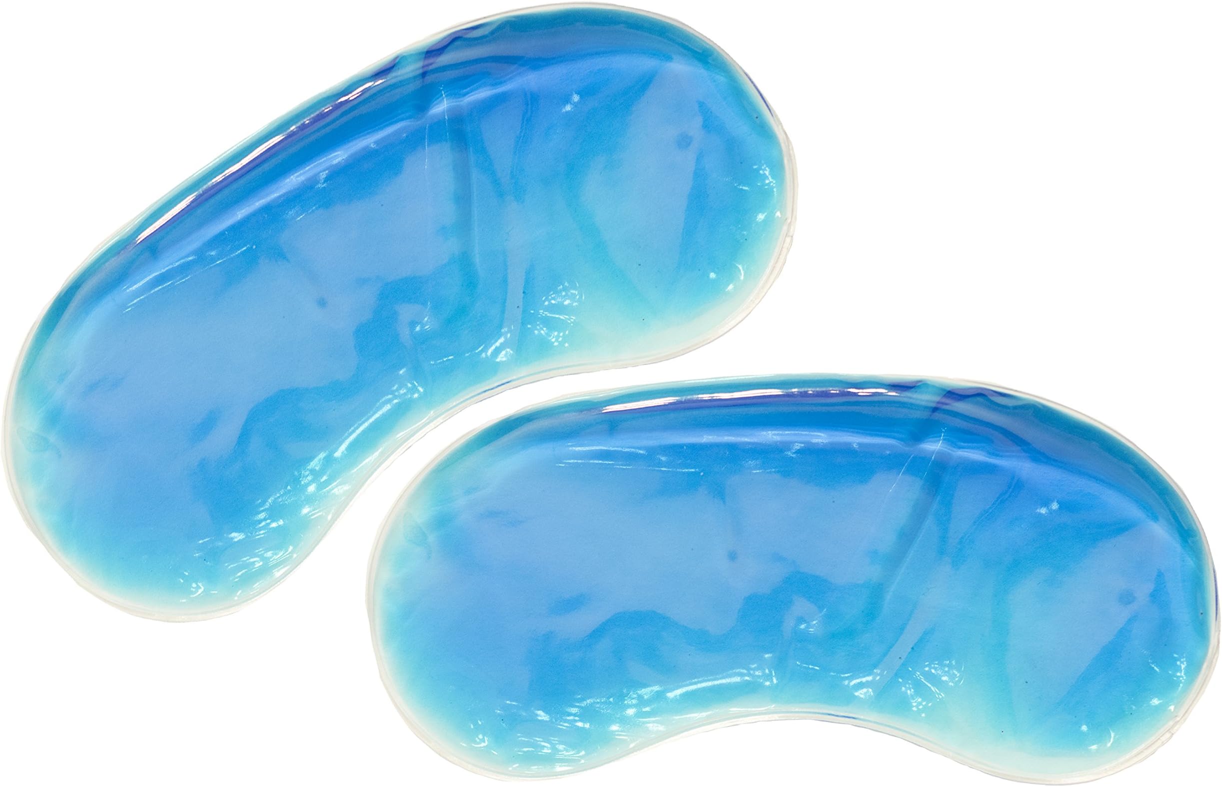 Silicone Blue Gel Pack Insert for Sleep Masks, Eye Mask, Cold Compress, Heat Therapy, 2 Pack