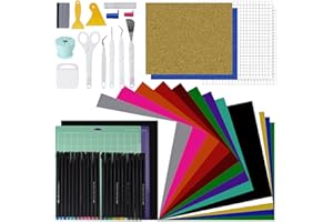BNUKUH Cricut Makers and All Explore Air's Ultimate Accessories and Supplies Pack, Vinyl, Thermal Transfer Bundling Kit, Craft Beginner/Pro/Skilled Craftsman - Instantly Create Amazing Crafting Projects