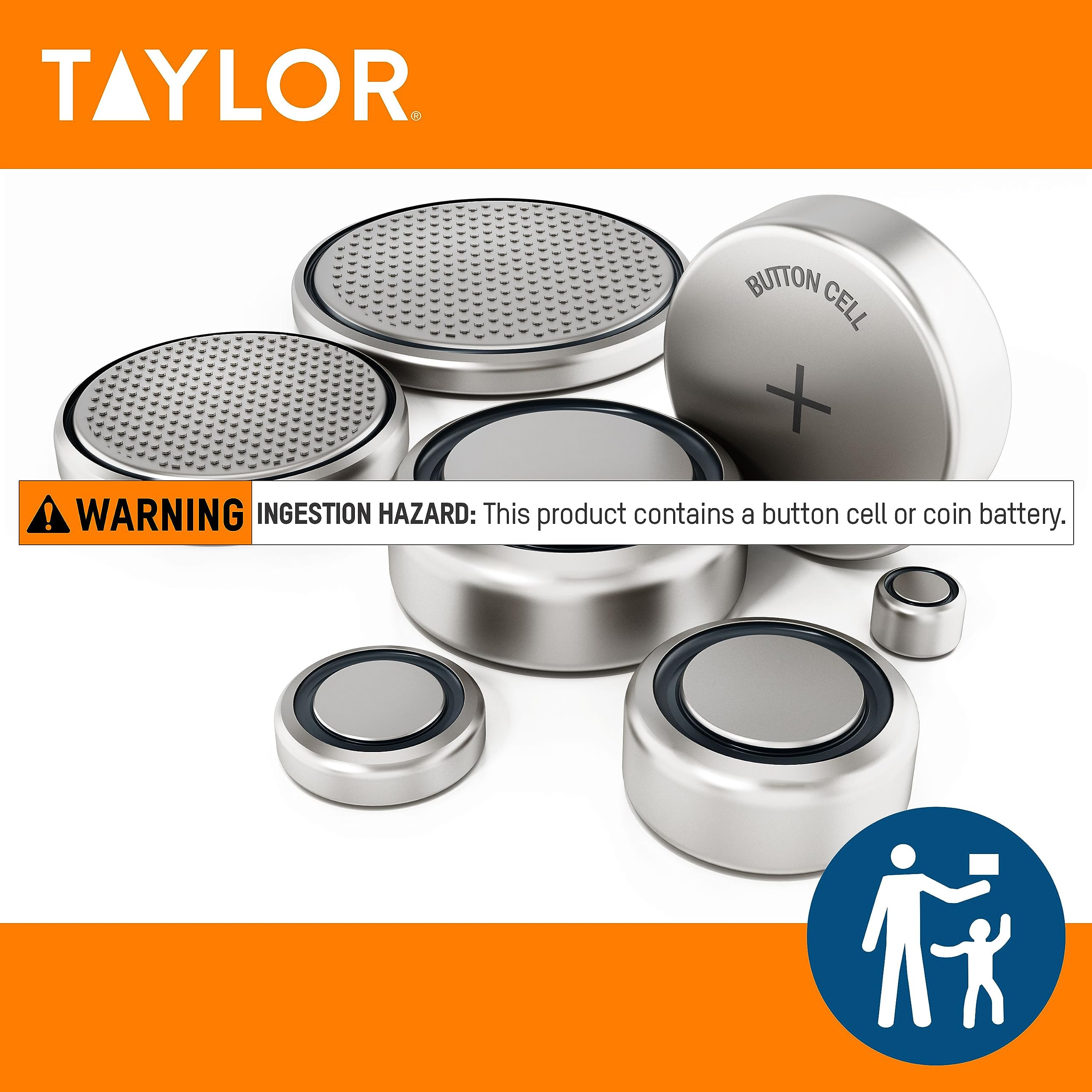 Taylor Digital Scales for Body Weight, Highly Accurate 400 LB Capacity, Unique Blue LCD, Stainless Steel Accents Glass Platform, 12.2 x 12.2 Inches, Clear