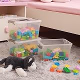 Citylife 8 Pack 5L Clear Storage Boxes with Lids 26x18x15 cm view 4
