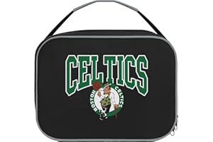 FOCO NBA Unisex-Adult Officially Licensed Wordmark Team Color Big Logo Basketball Zip Closure 7L Lunch Bag - Boston Celtics