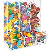 Montex Acrylic Wall Toy Dispenser, Acrylic Wall Storage, Play Room Organization Hanging Organizer for Kid's Playroom, Blocks, Cars, Snacks
