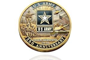 DRDSNLVSI 250th Anniversary U.S. Military Commemorative Coin – u.s. Army, Navy, Marine Corps, Patriotic Challenge Coin, Veterans Appreciation Gift (C#)