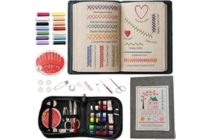 Embroidery Stitch Book Kit，Embroidery Books of Stitches, Sewing Books for Beginners and Enthusiast