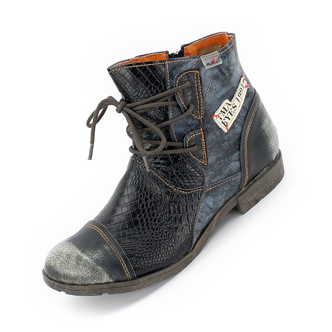 TMA Damen Stiefeletten 1877 Echtleder
