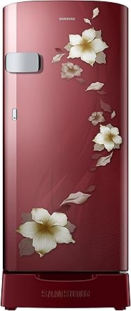 Samsung 192 L 2 Star Direct Cool Single Door Refrigerator(RR19N1Z22R2/HL, RR19N2Z22R2/NL, Star Flower Red, Base Stand with Drawer)