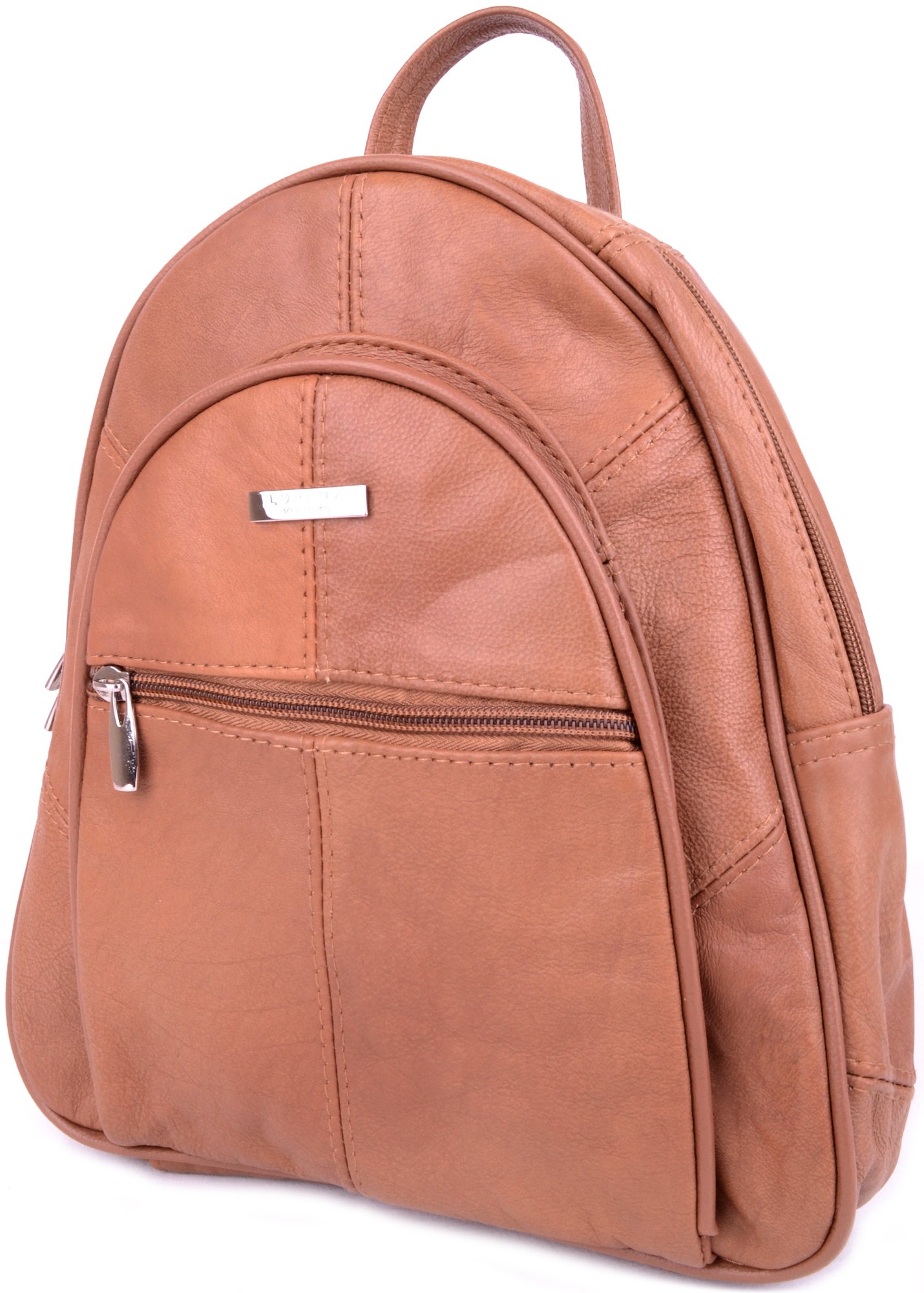 Ladies/Womens Genuine Leather Travel/Work/Holiday Rucksack/Backpack - Tan