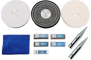 PR PURUI PURUI 11PC Metal Polishing Buffing Kit Use on 6" Bench Grinder