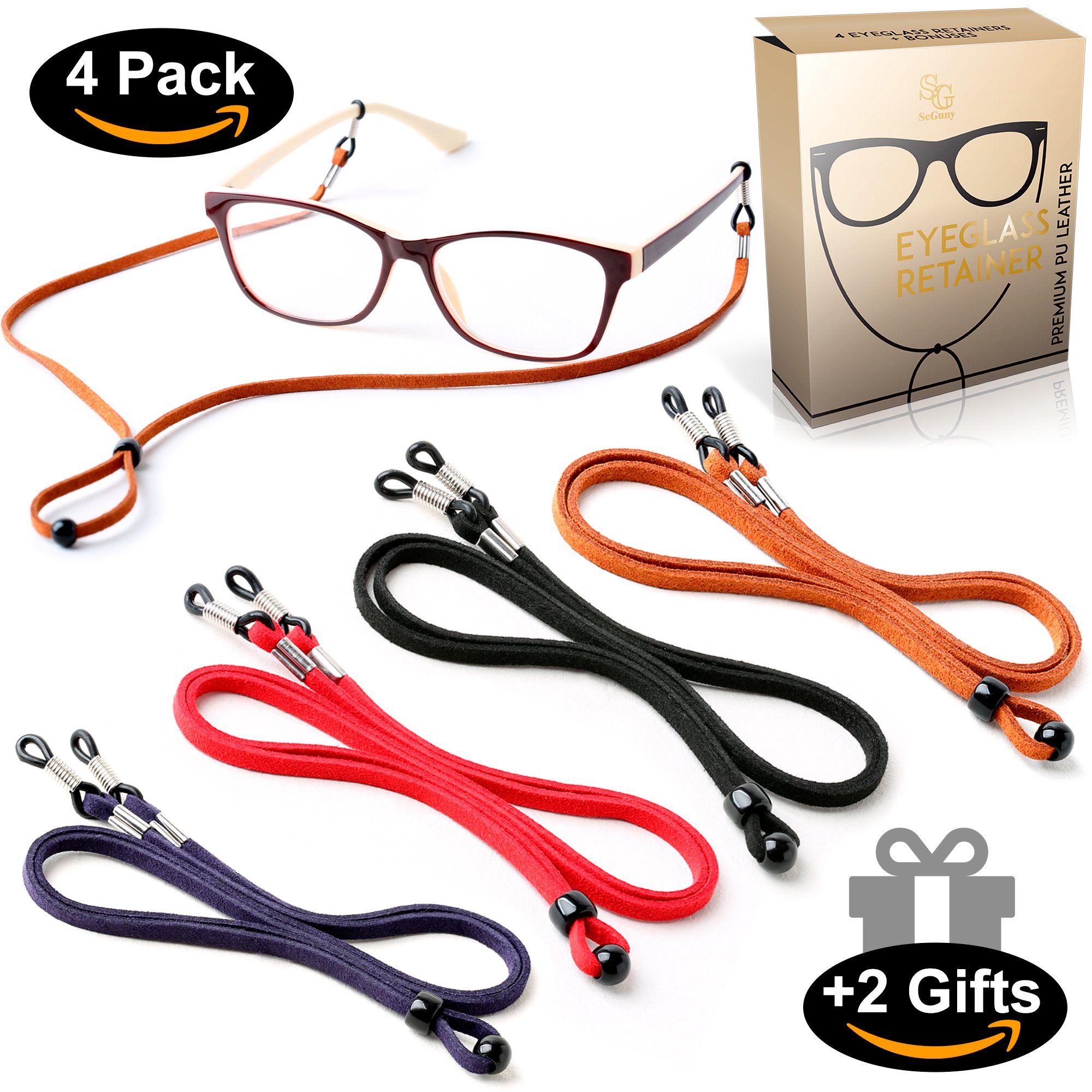Eyeglass Strap Chain [Pack of 4 + Bonuses] Eyeglass