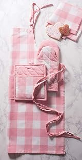 DII Buffalo Check Pink & White Dishtowel Set - 3 Piece 20x30 Classic Farmhouse view 8