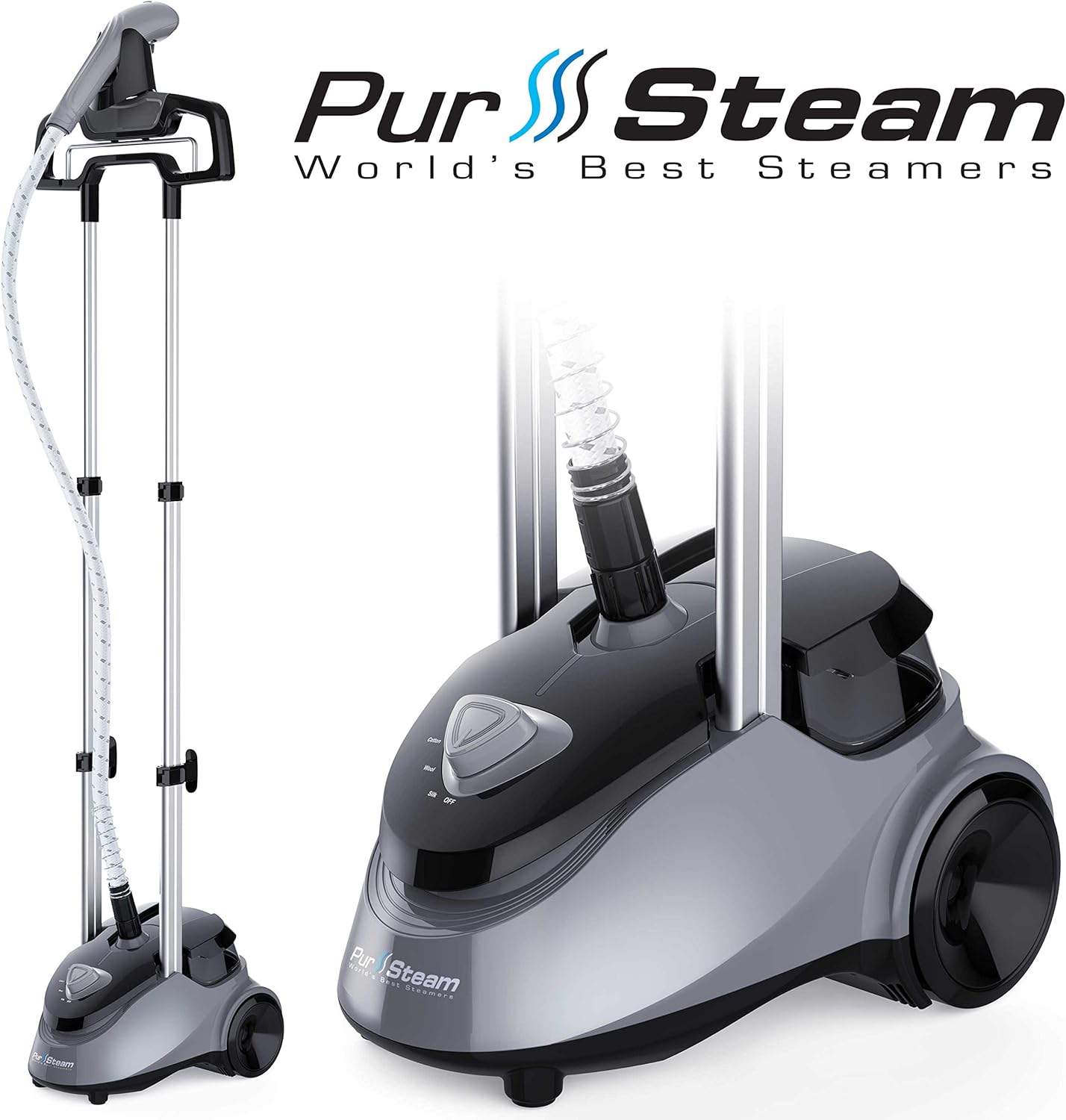 PurSteam Full Size Garment Fabric Steamer 2.5 Liter
