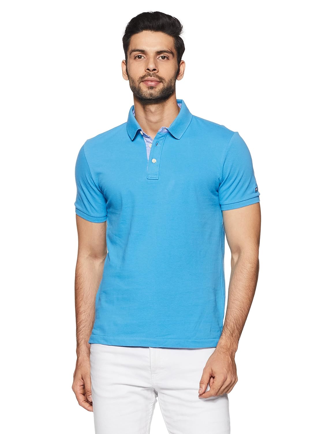 arrow sport men's solid regular fit t-shirt