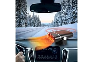 Xyuee S1 Portable Car Heater 24V 260W, High Power Car Windshield Defroster Defogger, 2 in 1 Auto Heating Fan/Cooling Fan with Air Purification, Plugs Into Cigarette Lighter Fit for Car Bus Truck
