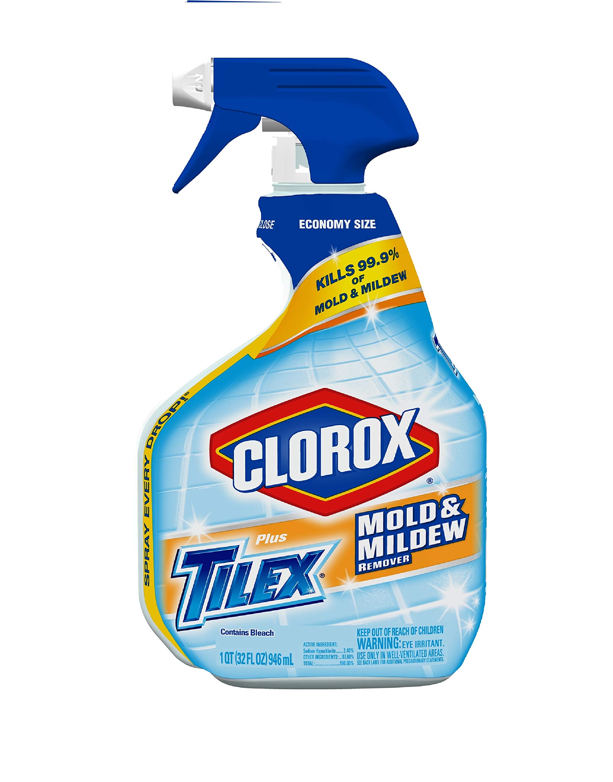 Clorox Plus Tilex Mold and Mildew Remover Spray Bottle, 32 Fl Oz