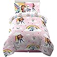 Franco Gabby's Dollhouse Kids Bedding Super Soft Comforter and Sheet Set with Sham, 5 Piece Twin Size, (Officially Licensed Product)