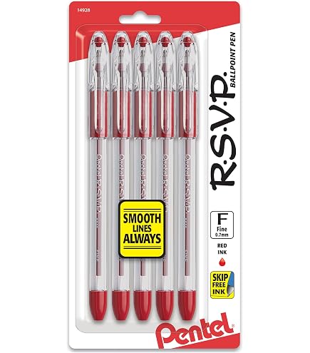 thumbnail image 2 of Pentel R.S.V.P. Stick Ballpoint Pen, Medium 1mm, Black Ink, Translucent Barrel, Dozen 2 of 13