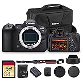 Canon EOS R6 Mark II 24.2MP Full-Frame Mirrorless Camera (5666C002) Bundle | For Photography &amp; Video | 4K 60p Video | Dual Pixel CMOS AF II + 64GB Memory Card + Camera Bag