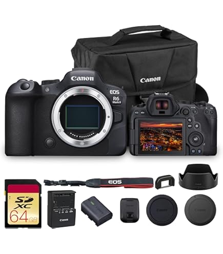 Amazon.com : Canon EOS R6 Mark II Mirrorless Camera (5666C002) + 2