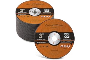 MIDO Professional Abrasive Cut Off Wheels 3 Inch 25 PCS Cutting Disc 3"x1/16"x3/8" Grinder Metal Cutting Discs Angle Grinder Cutting Wheel