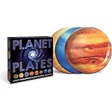 Planet Plates - Eight 10 Inch Melamine Astronomy Dinner Plates - By The Unemployed Philosophers Guild