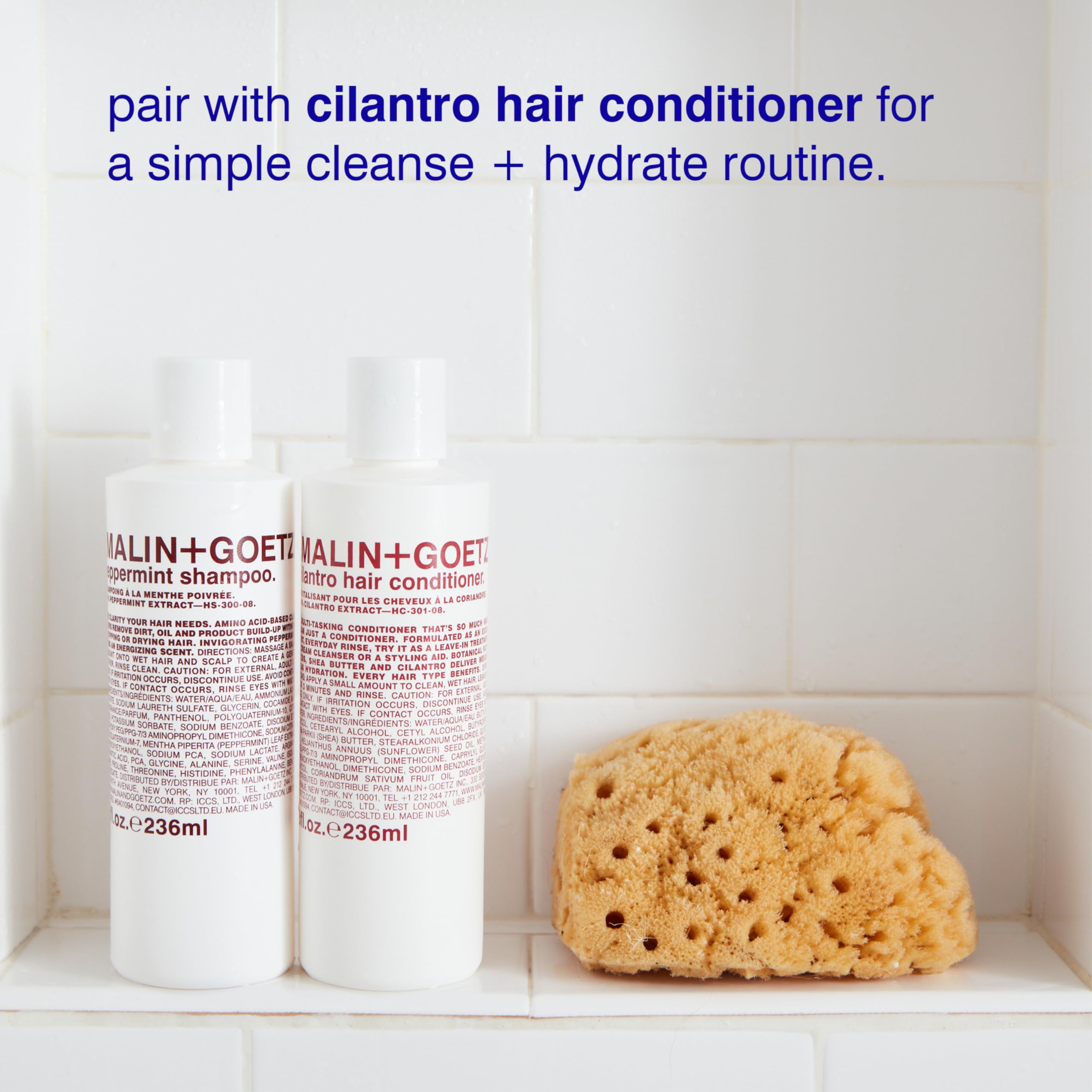 Malin + Goetz Shampoo – Clarifying, Unisex Natural Shampoo to Cleanse & Hydrate, Scalp Treatment Nourishes and Restores Healthy Texture for All Hair Types, Vegan and Cruelty-Free
