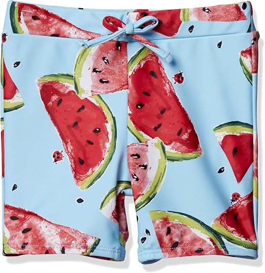 Amazon Co Jp ハッカベビー ボーイズ Uvカット スイカプリントスイムパンツ ベビー 90 サックス 服 ファッション小物