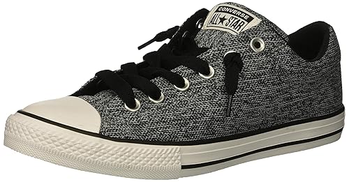 converse gris con negro