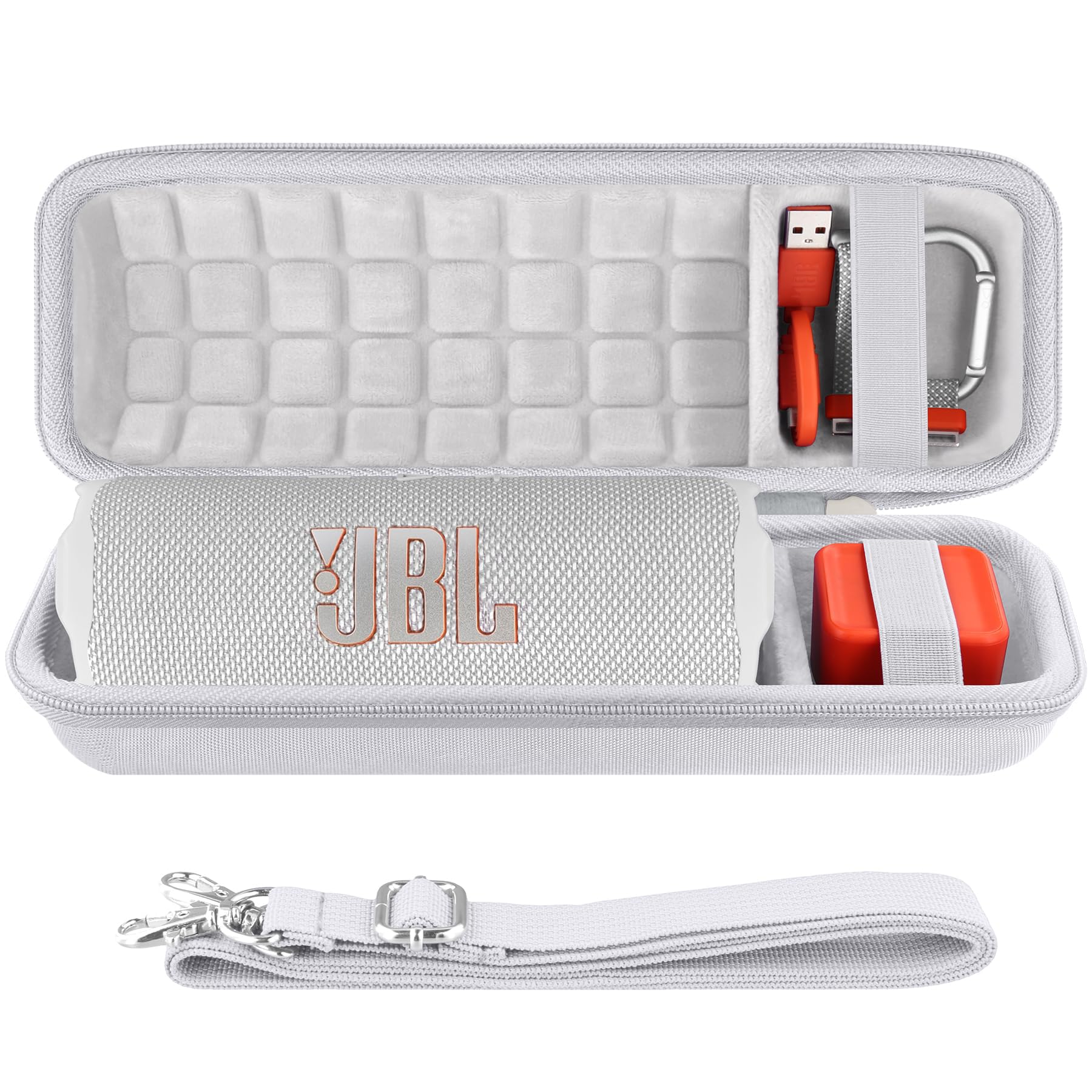 co2CREA Hard Travel Case for JBL Flip 7 Flip6 Flip5 Waterproof Portable Bluetooth Speaker, Case Only