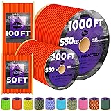 TECEUM Paracord Type III 550 Neon Orange – 1000