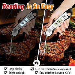 Meat Thermometer, IP67 Waterproof Digital Meat