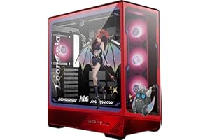 MSI PANO 130R MLG Edition - ATX Mid-Tower Gaming PC Case - 270-degree Tempered Glass Panel - Liquid Cooling Support up to 360